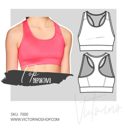 Patrón de costura - Top deportivo Mujer