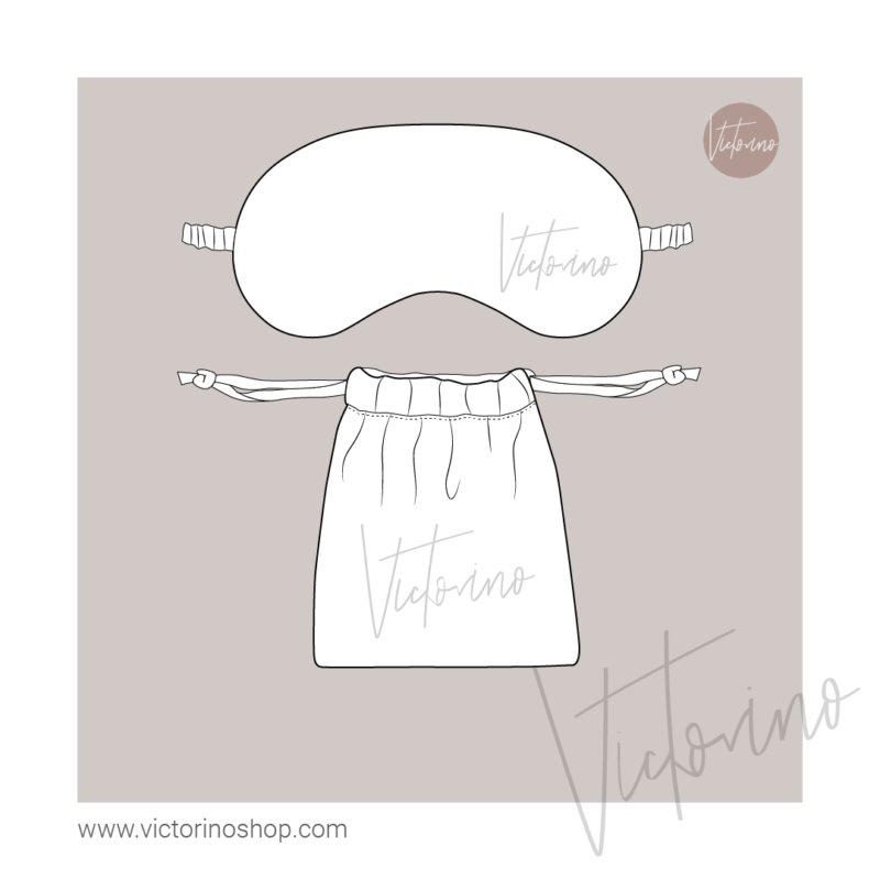 Antifaz para dormir y Bolsita de empaque. - Patrón de costura - Imagen 2