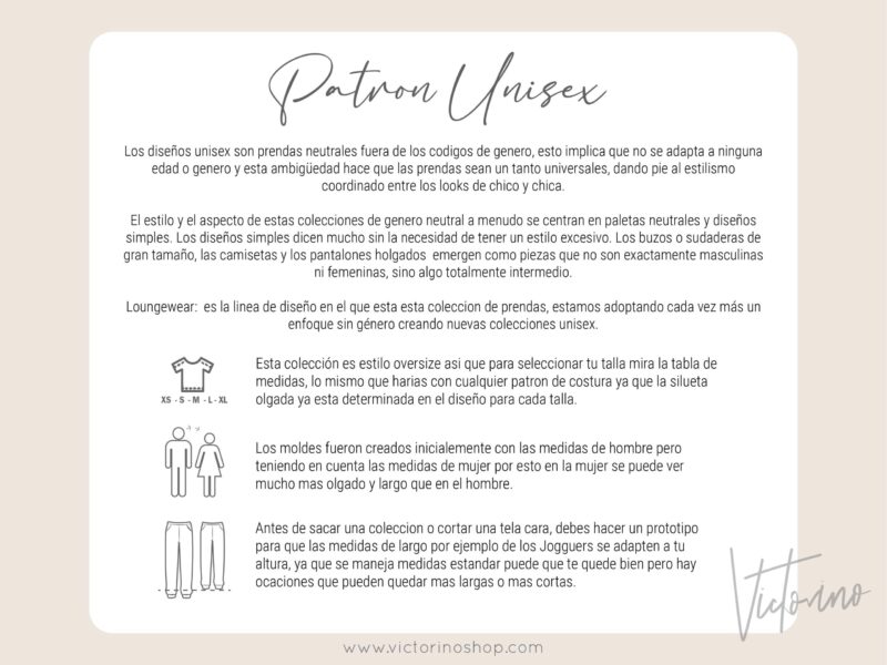 Patrón de costura PDF – Unisex Oversize Hoodie (sudadera - buzo con capota), sweatpants (pantalones resortados) and Joggers - Imagen 5