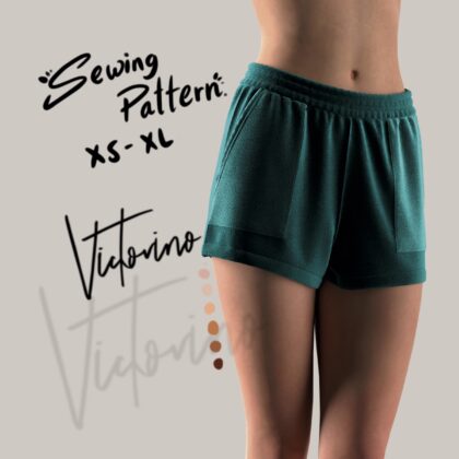 Pantalones cortos deportivos - Shorts with pockets Patron de costura PDF